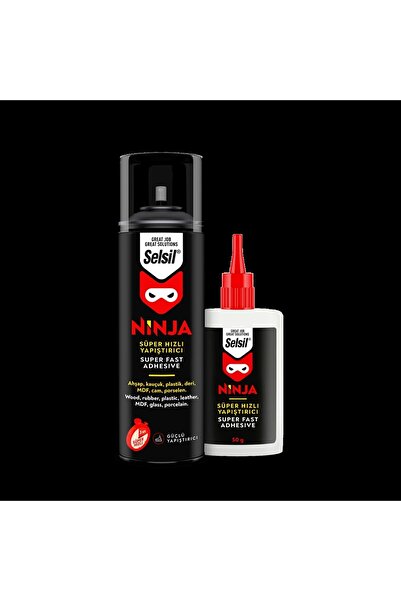 Selsil Ninja Süper Hızlı Yapıştırıcı 400ml+100gr. 25 Adet