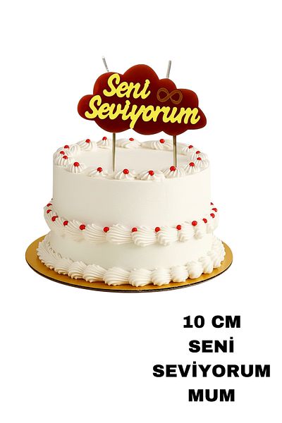 Baloncu Dede I Love You Written Cake Candle Lover Special Day Birthday Marriage Proposal Year Anniversary Ornament Material