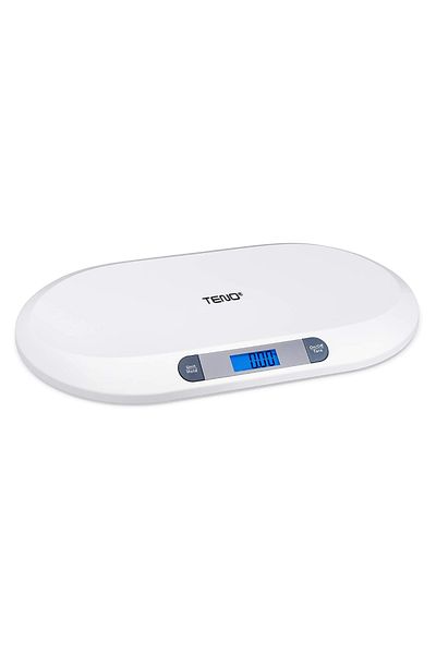Teno Electronic Scale with LCD Display Teno®, max weight 20KG, ergonomic design, ultra slim, white
