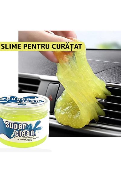 Teno Slime for Cleaning Teno®, Super Clean, car interior, keyboard, household use, yellow