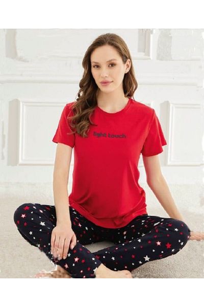 Mihra 50107 Milan Fabric Zero Collar Pajama Suit
