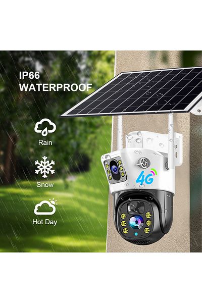OME 4G Sim Card CCTV Camera Solar Security Camera System Wireless Outdoor V380 pro 4G PTZ Solar Camera
