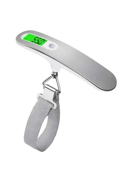 huitich Digital Luggage Scale with LCD Display Silver