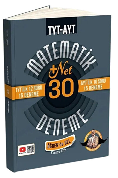 paraf yayınları Bıyıklı Matematik TYT - AYT Matematik Deneme +30 Net
