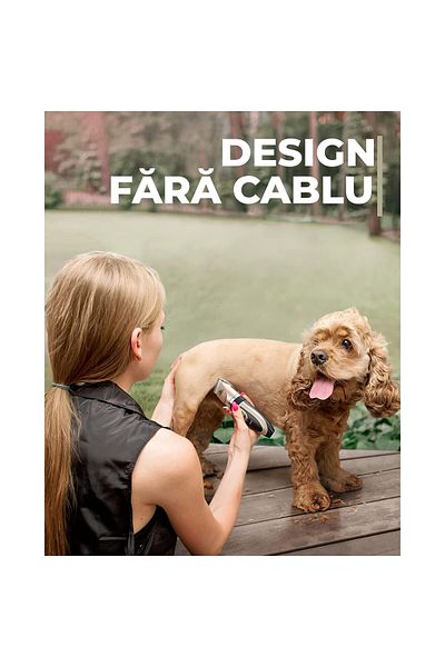 Fish & Paws Masina profesionala de tuns animale, Fish & Paws ®, caini, pisici, silentioasa, fara fir, Auriu