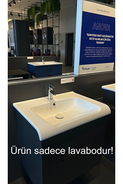 TURKUAZSERAMİK Cerastle Anova 100 x 50 cm Dolap Uyumlu Lavabo