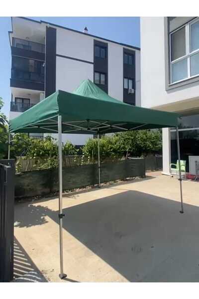 HRN Textile 3m x 3m Otomatik Pratik Hızlı Kurulum Katlanır Çardak Kamelya