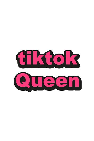 INOVATIX Set de 8 piese, autocolant cu logo-ul Tik Tok Queen, INOVATIX®. 6 cm