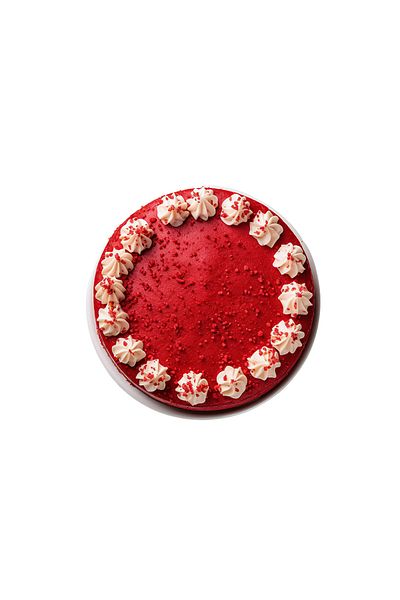 INOVATIX Set de 8 bucăți, autocolant tort roșu, INOVATIX®. 6 cm