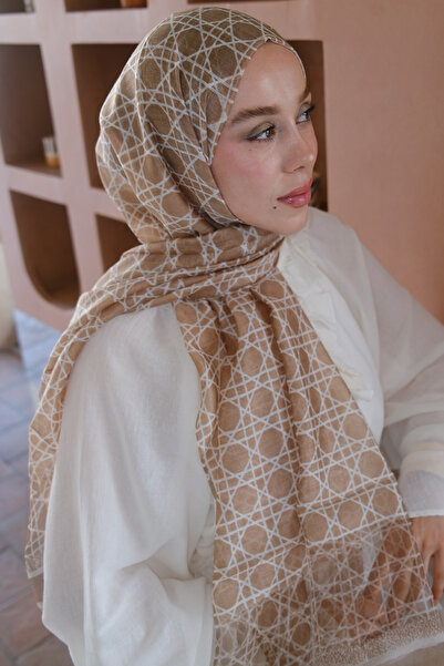 diorel Çizgili Monogram İpek Vual Şal