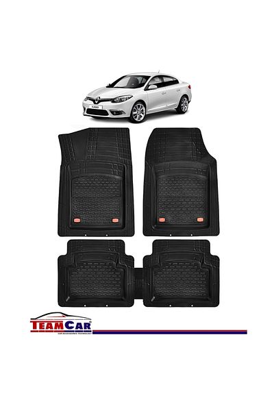 TEAMCAR ® Tray Type Car Mats Compatible With Renault Megane Iii (2008–2016) - Sedan