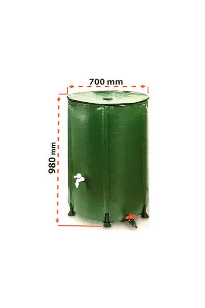Strend Pro Foldable Rainwater Tank, 380 L, With Faucet