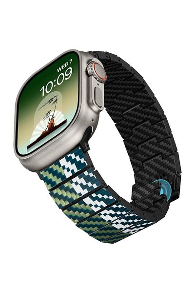 PITAKA ChromaCarbon Apple Watch Strap 42mm / 44mm / 45mm /49mm Poetry of Things Wind