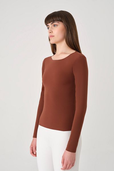 UP&FIT Long Crop Push up Light Brown