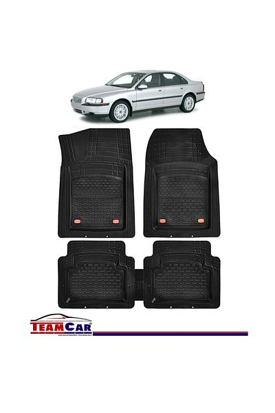 TEAMCAR ® Tray Type Car Mats Compatible With Volvo S80 Mk1 (1998–2006) - Sedan