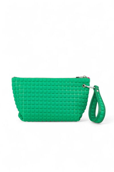Bilik Deri Scuba Green Women's Portfolio & Clutch Bag Yeliz