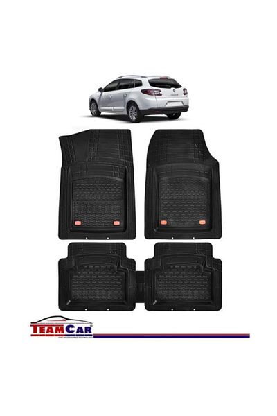 TEAMCAR ® Tray Type Car Mats Compatible With Renault Megane Iii (2008–2016) - Estate