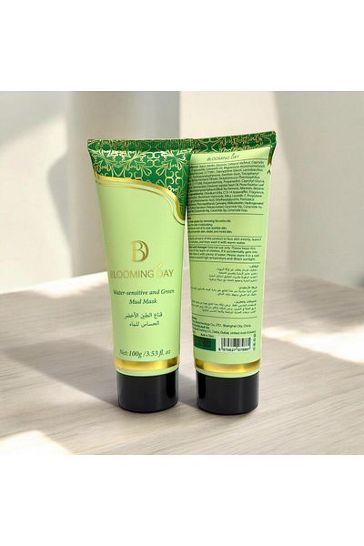BLOOMING DAY Water-Sensitive & Green Mud Mask – 100g | pH 6.9