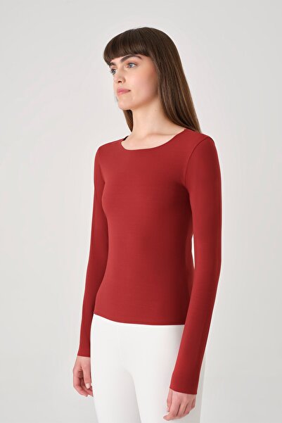 UP&FIT Long Crop Push up Light Burgundy