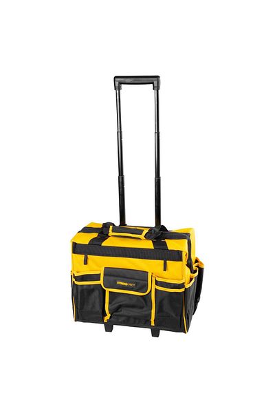 Strend Pro Tool Bag, With Telescopic Handle, Wheels, Textile, Max 20 Kg, 44x24x42 Cm,