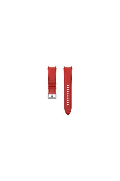 Samsung Original Galaxy Watch 4 Classic 46mm (M/L) Hybrid Leather Band Red