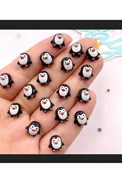 IL-HANST 5'li reçine penguen figürleri aksesuar