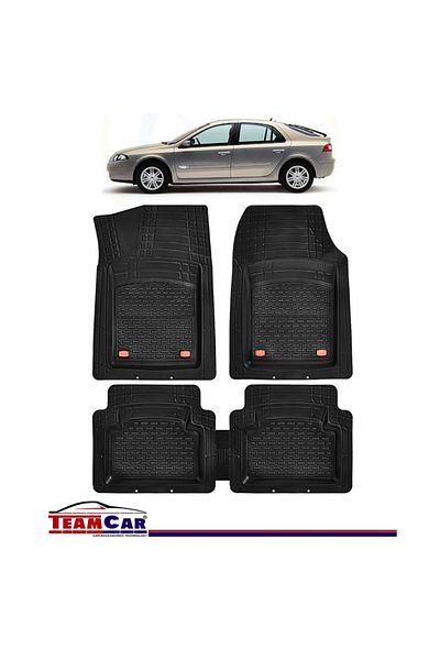 TEAMCAR ® Tray Type Car Mats Compatible with Renault Laguna II (2000–2007) - Sedan