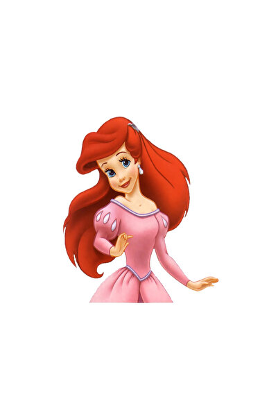 INOVATIX Set de 8 piese, autocolant Mica Sirenă Ariel în rochie de bal, INOVATIX®. 6 cm