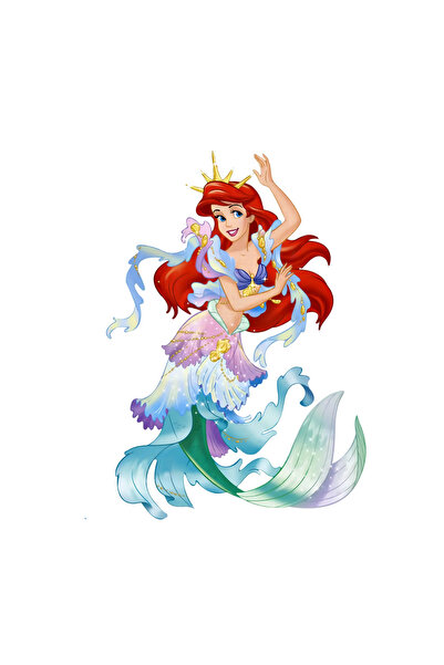 INOVATIX Set de 8 piese, autocolant Mica Sirenă Ariel dansând, INOVATIX®. 6 cm