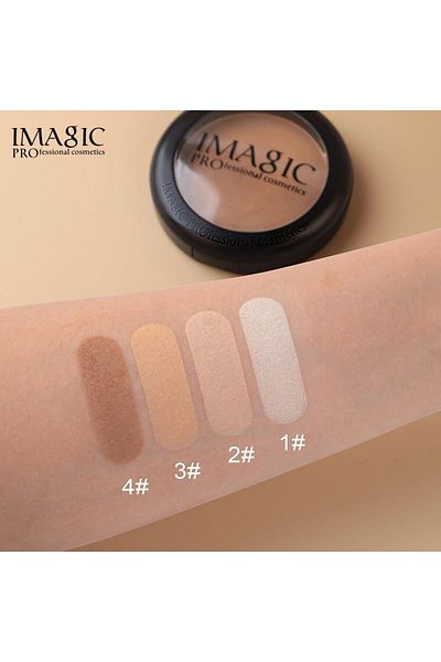 imagic LADY MODEL IMAGIC 4-Color Compact Powder | Lightweight, Buildable Coverage | Matte Finish for a Flaw