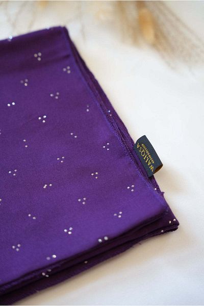 waliqsa Stone Hijab | EggPlant