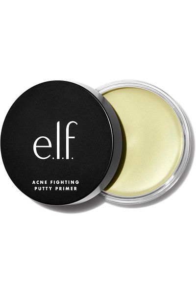 ELF e.l.f. Acne Fighting Putty Primer, 1.8% Salicylic Acid, 0.74 Oz, Green
