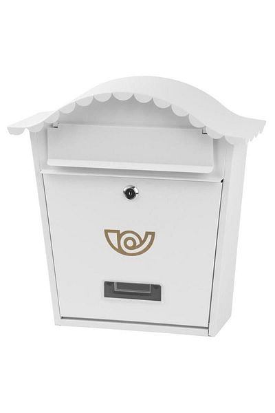 Strend Pro Mailbox, White, 36.5x13.5x36.5 Cm, ​​Napoleon B