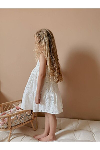 YİGİT BUTİK Κοριτσίστικο φόρεμα με υφασμάτινο λουράκι