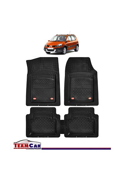 TEAMCAR Covorașe auto tip tavă compatibile cu Renault Scenic II (2003–2009) - Monovolum