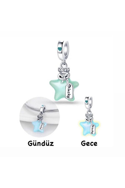 Violet Takı Yıldız Ampul Charm