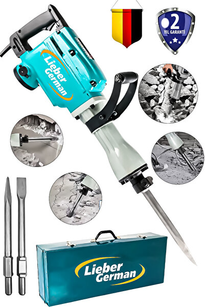 Lieber German Profesyonel 16 Kg 65 Mm Büyük Tip 70 Joule Metal Çantalı Kırıcı...