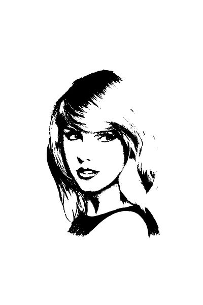 INOVATIX Set de 8 piese, autocolant portret Taylor Swift, INOVATIX®. 6 cm