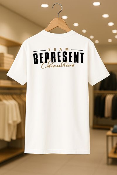 CC STORE Represent Printed Oversize Unisex 100% Cotton Breathable Thick Fabric T-Shirt