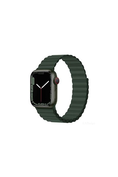 Devia Apple Watch Strap 38mm / 40mm / 41mm Devia Deluxe Series Sport 3 Silicone Magnet Sequoia Green