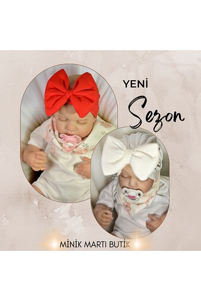 KAYRASTORETESETTÜR The Most Comfortable 2-Piece Baby Bonnet and Bandana Set for Your Baby