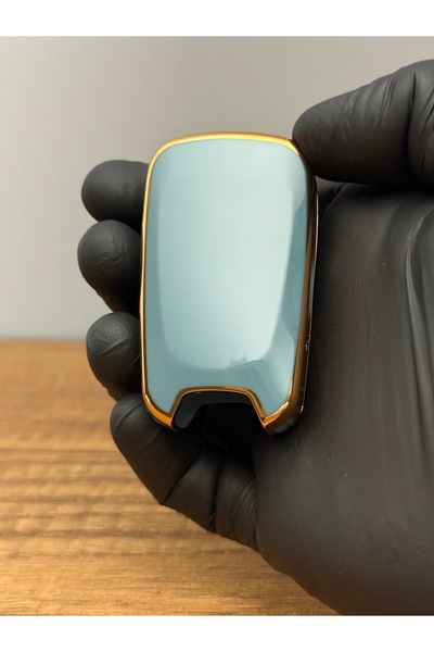 Luxe Aksesuarr Hyundai Switchblade - I20 - Elantra - Accent 3 Butoane Husa de protectie pentru chei din silicon Culoare Gri