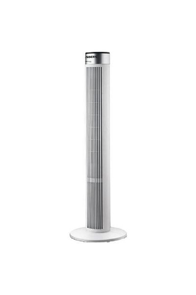 Hausberg Tower fan, 55W, 38 inch, 3 speeds, 24h timer, LED, oscillation, remote control, white