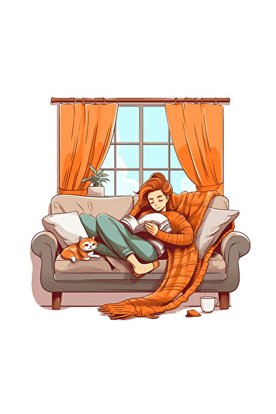 INOVATIX Set de 8 bucăți, autocolant pictură Freya toamnă, INOVATIX®. 6 cm