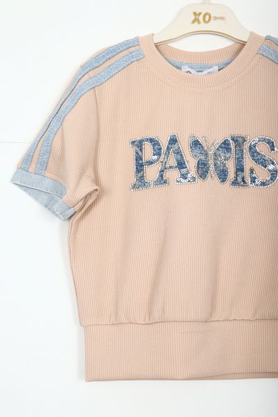 HAMADA TEX Girl's Top and Bottom Set 6-12 Years 30060 Beige