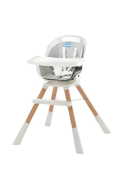Smart Vibe Scaun de Masa cu rotire 360° KinderVIBE®, 6 Luni +, Multifunctional si Stabil, Tavita Dubla Detasa