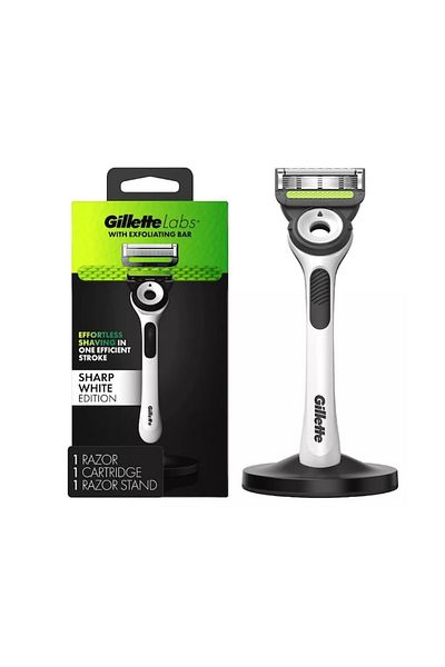 Gillette Aparat de ras Gillette Labs White Edition, 1 rezerva, suport magnetic