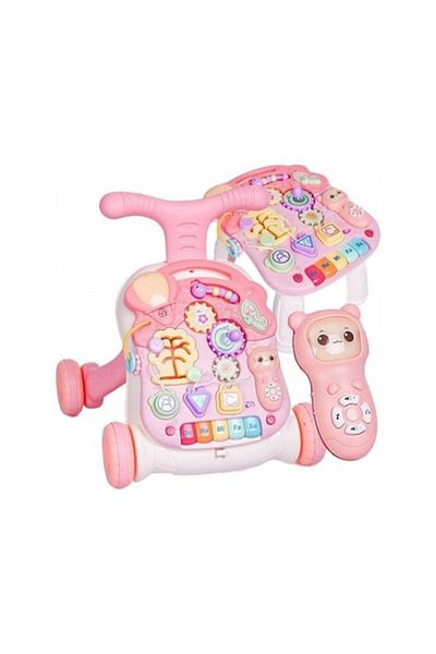 Smart Vibe Premergător de activități multifuncțional 2 în 1 „Premergător muzical”, roz