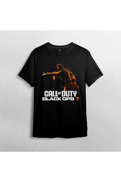 Pixxa Call of Duty Black Ops 7 Themed Unisex 100% Cotton Crew Neck T-Shirt