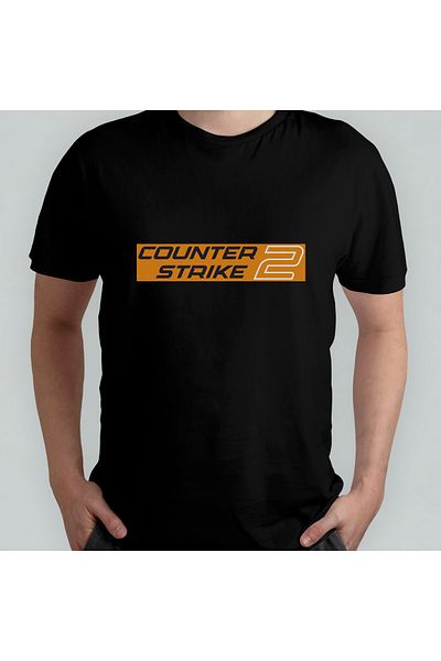 Pixxa Counter Strike Unisex 100% Cotton Crew Neck T-Shirt Model 2